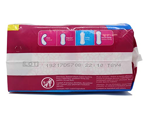 Image of Carefree Body Shape Pantiliners, Long To Go Unscented, 42 ct