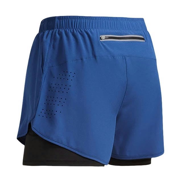 Mens Sports Shorts Men Sportswear Double-Deck Training Short Pant SummerBeach Homme Clothing Jogging Gym Running Shorts