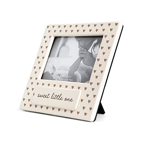 Demdaco Sweet Little One Cream Holds 4 X 6 Inch Photo Ceramic Wall Or Tabletop Frame #TOP1