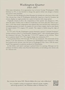 Misc. H.E. Harris(r) Coin Folder - Washington Quarters Collection #3: 1965-1987 Book