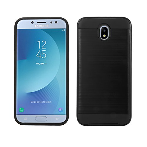 Samsung Galaxy J5 Pro / J530 Case, Samsung Galaxy J5 (2017) Case, Slim Armor Hybrid Cover [Scratch/Dust Proof] Defender Dual Layer Shockproof Protection Case (VGC Black)