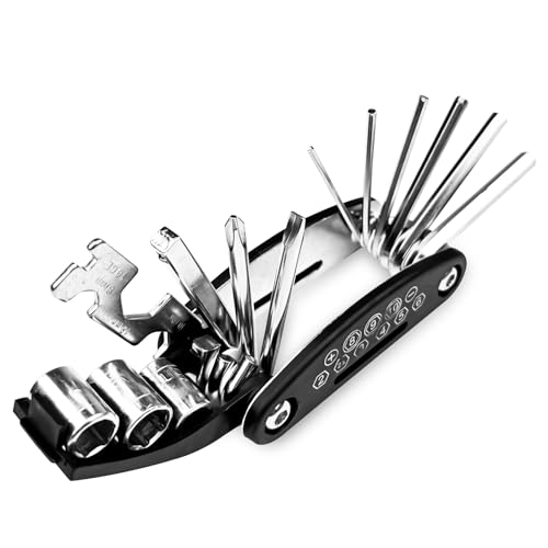 Multi-outil Vélo Pliable 16 En 1 - Clés Allen, Tournevis, Démonte-pneu Pour VTT, Route, Vélo électrique Multi-outil Vélo Pliable 16 En 1 - Clés Allen, Tournevis, Démonte-pneu Pour VTT, Route, Vélo électrique