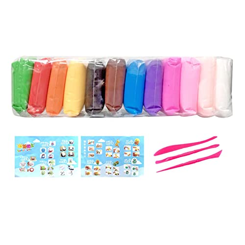 Kit de arcilla, Juego de arcilla seca al aire, Plastilina seca al aire, Plastilina de arcilla súper ligera, Arcilla mágica ultra ligera, Arcilla de plastilina ultra ligera, Arcilla de modelado segur Cover