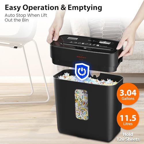 Image of vidateco 8 Sheet Paper Shredder for Home
