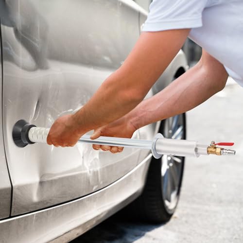 biusgiyeny Auto Ausbeulwerkzeug Druckluft Werkzeug Set Car Dent Puller Kit Tool KFZ Beulen Reparatur Saugnapf Ausbeulhammer mit 3 Saugnäpfe