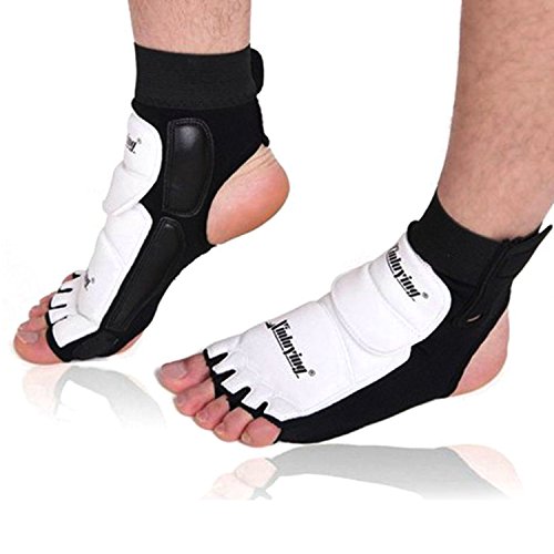Elastic Ankle Brace Support Pad Foot Protector Kickboxing Taekwondo Foot Gear Martial Arts Protector Sparring Gear Foot Support Socks for Adult Children,1Pair