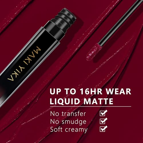 Image of MAKI YIKA Red Lipstick Matte for Women ColorStay Long Lasting Lipsticks
