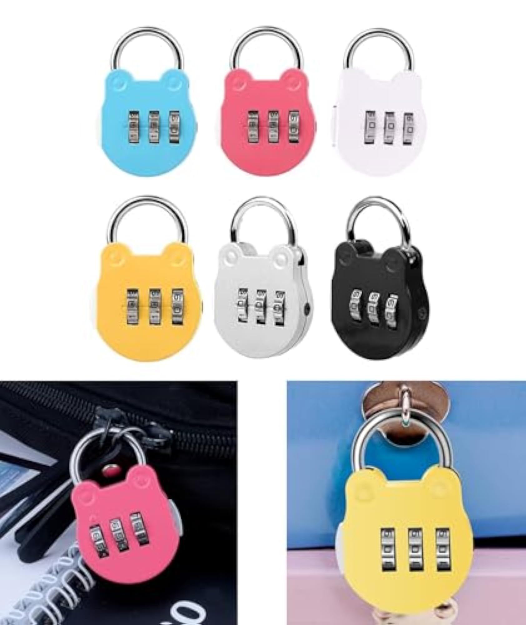 6 Pcs Number Lock, TSA Locks for Luggage