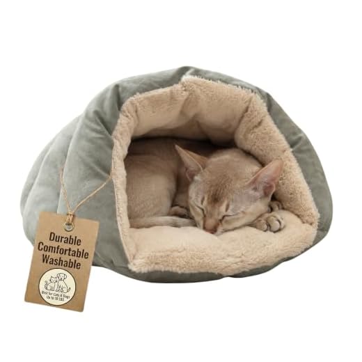Ethical Pets Sleep Zone Cuddle Cave - Pet Bed for Cats and Small Dogs - Attractive, Durable, Comfortable, Washable. by SPOT