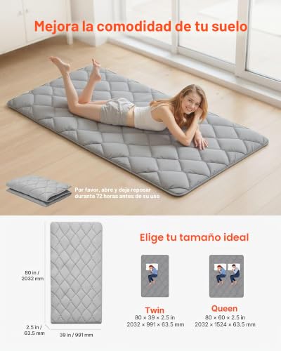 Alfombra tatami para dormir VEVOR que soluciona la falta de espacio 2