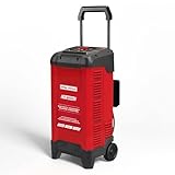 OMNI TOOLS T-250 Battery Charger & Engine Starter – 250A Start, 50A Boost, 6V/12V Automatic Charger for STD, AGM, Gel Batteries – Digital Display, Microprocessor Controlled, Safety Protection [T-250]