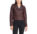 Levi's Women's Faux Leather Classic Asymmetrical Motorcycle Jacket, PORT, XL