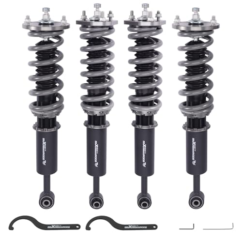 maXpeedingrods Coilover for Lexus IS250/IS350 RWD 2006-2013, for Lexus GS300/GS350 RWD 2007-2011, 24 Levels Damper Adjustable Coilovers Suspension Kit, Height Adjustable T7 Upgraded Lowering Kit