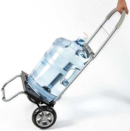 Image of dbest products Trolley Dolly Shopping Grocery Foldable Cart Storage Mom, Grey Chevron