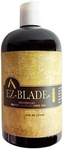 EZ BLADE Shaving Gel Clear Non-Foaming Shave Gel American Made 16 oz