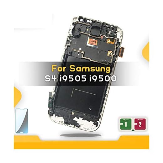Mobiltelefon pekskärm ram montering LCD-skärm 5,0 tum LCD passar Samsung Galaxy S4 GT-i9505 I9500 I9505 I9506 I9515 I337 LCD-skärm med ram pekskärm digitaliserare justerbar telefonskärm displ