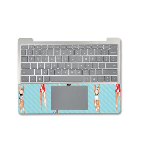 Image of MightySkins Carbon Fiber Skin Compatible with Microsoft Surface Laptop Go 3 (2023) Full Wrap Kit - Upstream | Protective, Durable Textured Carbon Fiber Finish | Made in The USA