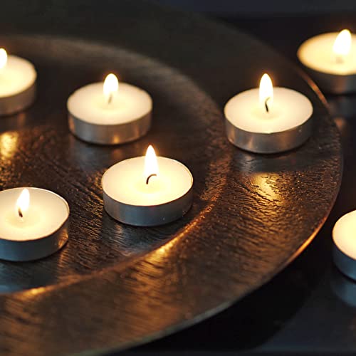Hosley Unscented Tea Lights Candles In Bulk | 200 White Long Lasting Tea Light Candles | Mini Votive Tealight Candle For Home Restaurants Shabbat Church Weddings Romantic Moments Party Spa Meditation #TOP2
