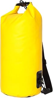 Holibanna 10l Pvc Waterproof Inflatable Floating Bag for Kayaking Paddling | Mesh Pocket Design, Lightweight Yellow Equipment, Boating and Rafting Use, Swimming Rescue Support