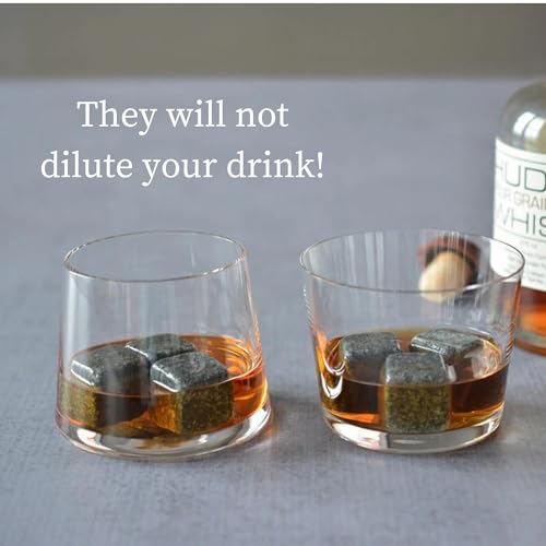 A&A Wonders W-S 100 Premium Whiskey Stones 100% Natural Granite Set Of 9 Chilling Rocks Stone Reusable Ice Cubes thumb #2