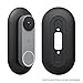 elago Mount Compatible with Google Nest Hello Video Doorbell Wall Plate (Wired, 2nd & 3rd Gen) - Doorbell Chimes, Perfect Color Match with Angle Wedge (Black)
