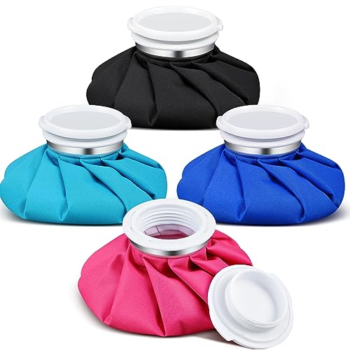 Honoson 4 Pack Reusable Ice Pack and Hot Water Bag for Adults for Hot & Cold No-Leak Elastic Breathable Ice Bag(Classic Pure Style) Honoson 4 Pack Reusable Ice Pack and Hot Water Bag for Adults for Hot & Cold No-Leak Elastic Breathable Ice Bag(Classic Pure Style)