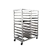 Newage Industrial 97690 Oval Tray Rack, Double Wide, 20 Tray or Pan Capacity, 6" Spacing