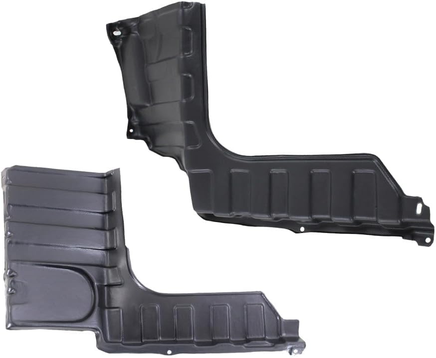 KarParts360 For Hyundai Accent 2012 13 14 15 16 2017 Engine Splash Shield Driver And Passenger Side | Pair | Front | Under Cover | Made Of Plastic | Replacement For HY1228164, HY1228163 | 291301R400