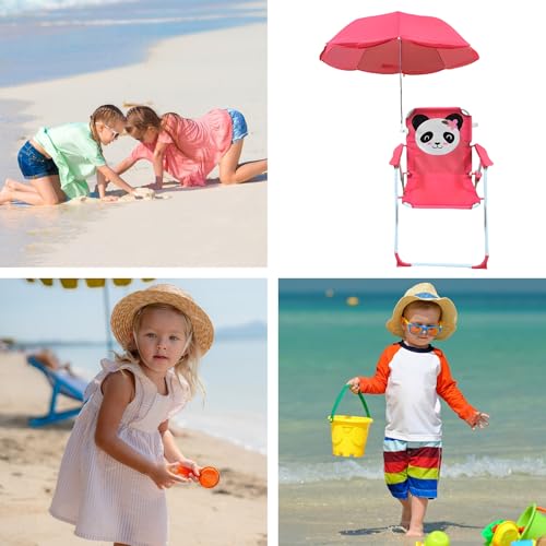 Chaise enfant avec parasol portable et résistante au sable - 6