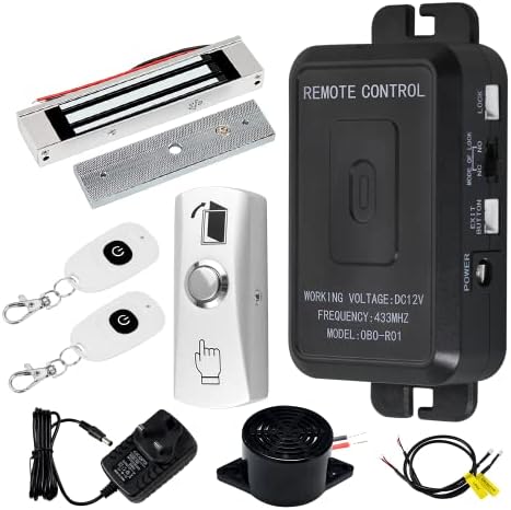 Complete Access Control System Kit Wireless 433MHz Remote Control...