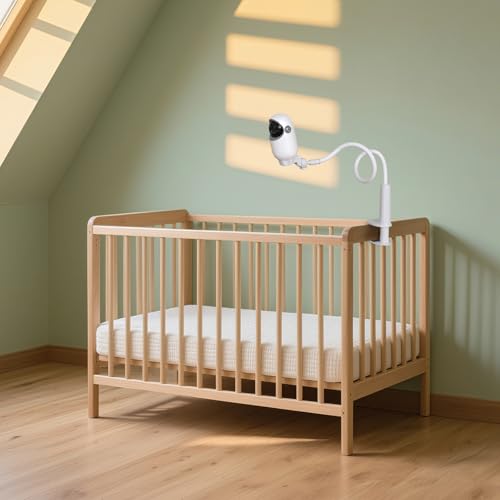 Miniatura 6 de Taktark Soporte Camara Vigilancia Bebe Soporte Vigilabebes, Compatible Con Babyphones Con Tornillo 1 4 Y Cámaras De Bebé Con Base O Soporte Independiente