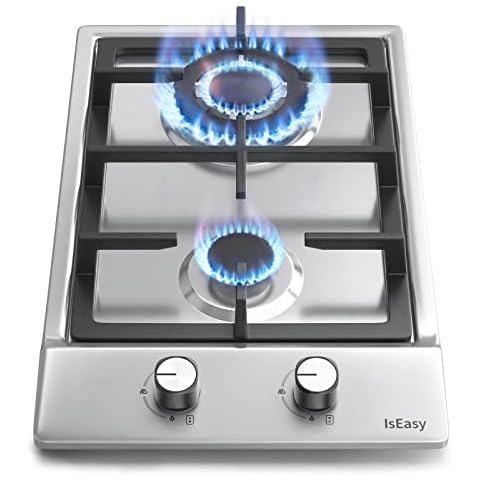 IsEasy Plaque Gaz 2 Feux Inox Cover