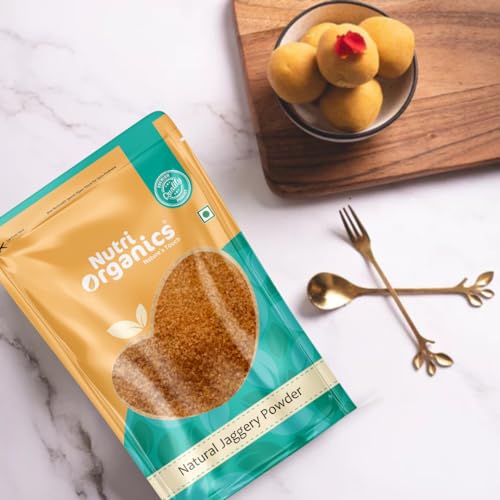Image of NutriOrganics Jaggery Powder Pouch, 1000 g (Pack of 2)