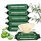 Bambus Feuchtes Toilettenpapier Spülbar 15x20cm Feuchttücher Toilettentücher enthaltend Aloe Vera Inhaltsstoffe, geeignet für Frauen/Kinder/Erwachsene Naturfreundlich 360Stück (6-Packungen)
