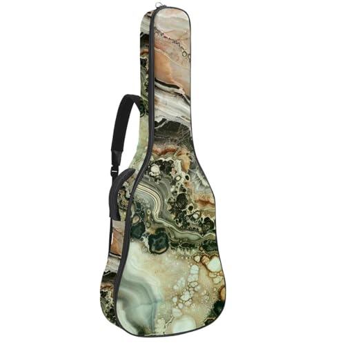 Sac pour guitare acoustique marbre 104-106,7 cm avec bandoulière réglable et crochet