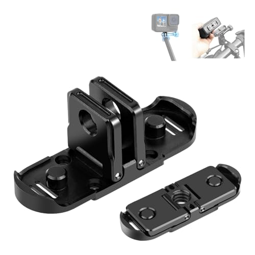 PULUZ Adaptador magnético plegable para trípode para GoPro Hero 12, 11, 10, 9, 8 Max, compatible con trípode, palo selfie y otros accesorios de cámara