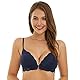 SHEKINI BH Damen Bralette Tiefer Ausschnitt Abnehmbare Gepolsterung Spitzen Bustier Vorderverschluss Bequemer Bügelloser Bralette Top Sexy Unterwäsche Dessous in Blau, Größe L