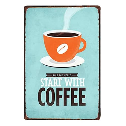 Coffee Metal Tin Sign Retro Vintage Plaque