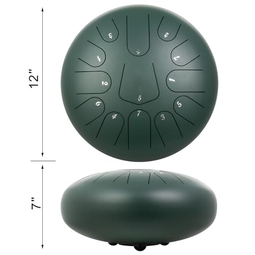 Steel Tongue Drum con 13 Notas y Baquetas miniatura 2