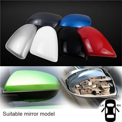 Capuchon protection de rétroviseur extérieur Mazda 2 hayon 2007 à 2014 bleu L