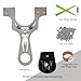 Warebest Hunting Stainless Steel Sling Shot,Slingshots for Adults,Professional Tactical Sling Shot with 100 Steel Balls,2 Rubber Bands