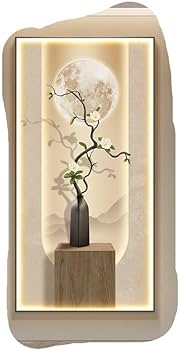 Amazon.com: Ecqizer 现代简约入户玄关装饰画客厅落地挂画楼梯