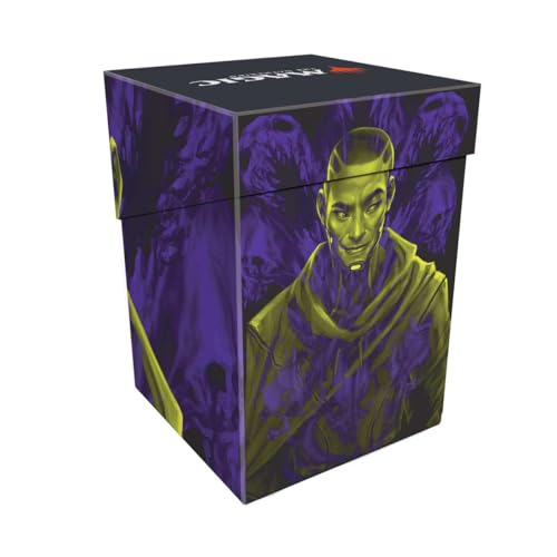Ultra Pro - Mtg Duskmourn 100+ Deck Box Commander Kaito, Bane Of Nightmares For Magic: The Gathering, Protect And Store Up To 100+ Double Sleeve Stand