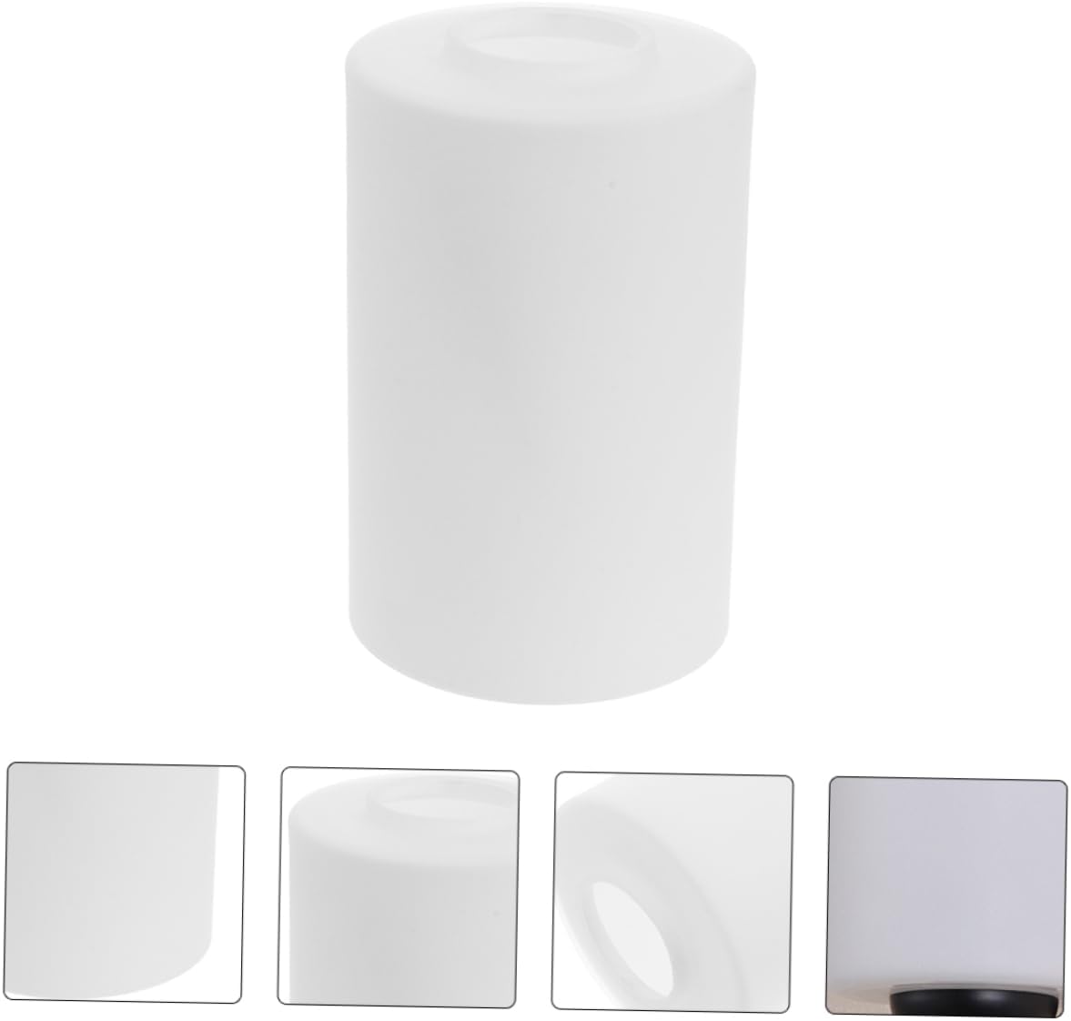 Gadpiparty 2pcs Glass Cylinder Lamp Shade for Pendant Light Chandelier Floor Lamp Glass Shade Softens Light for Home Office Gallery Decor