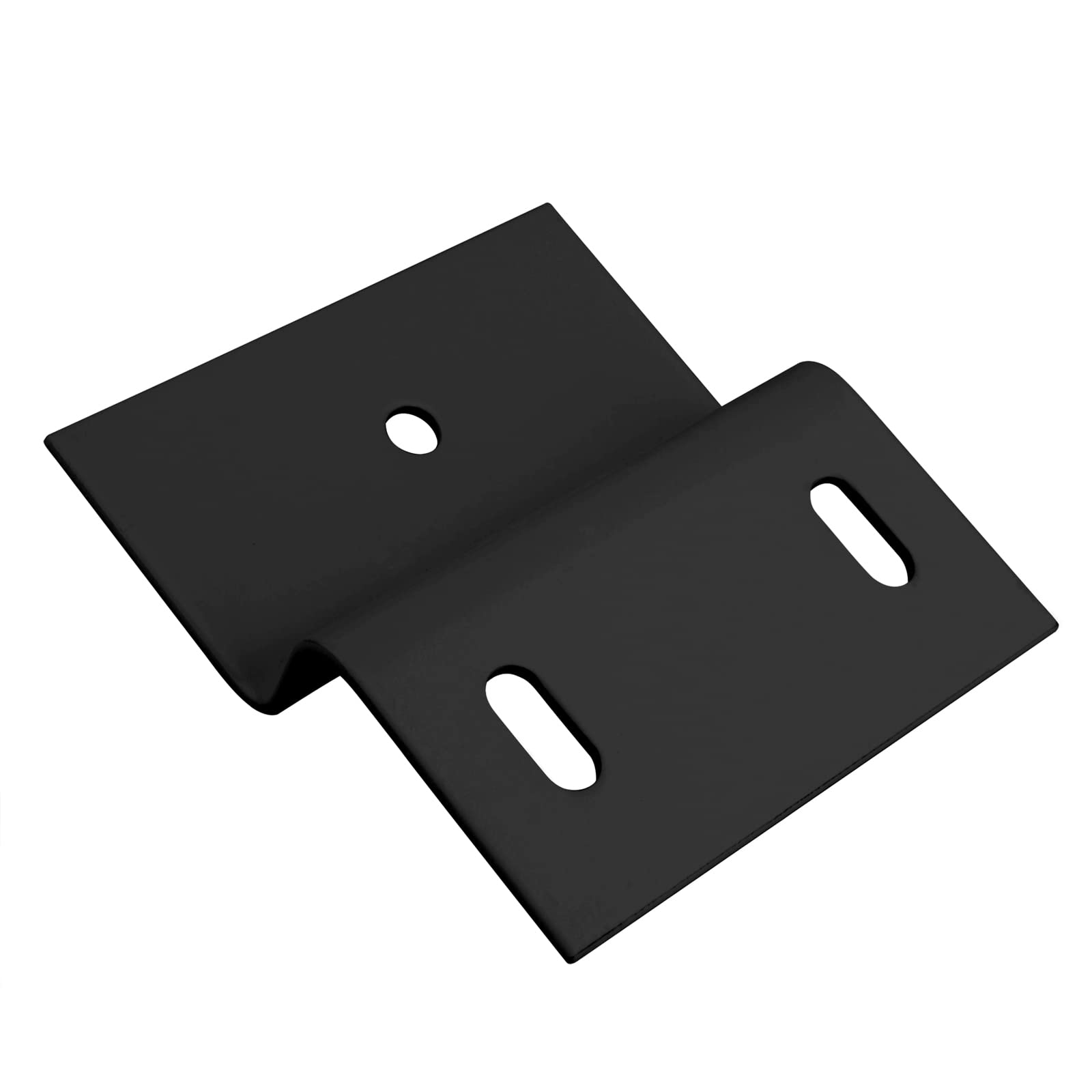 Paquete de 10 soportes en Z negros de 3 pulgadas de largo x 1-1/2 pulgadas de ancho x 5/8 pulgadas de alto, perfil de canal de doble ángulo, montaje de esquina de acero, conector de soporte de muebles | 0.08 pulgadas de grosor