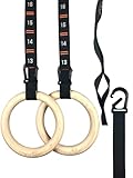 IDEALE CROSSFIT RINGE - Die Gymnastikringe sind in jeder Box und jedem Gym, indoor oder outdoor blitzschnell aufgehängt. Damit sind Dip und Klimmzug überall möglich.