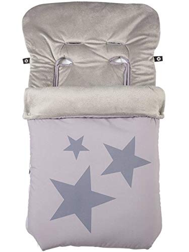 Danielstore- Saco Silla Paseo Polar OFERTA (Varios modelos) (Estrellas Gris)
