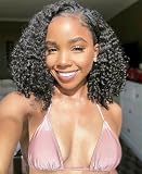 Jolanly Kinky Curly Bob Lace Front