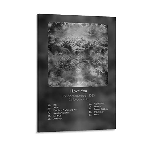 Toile The Neighbourhood I Love You 60x90 cm pour sublimer votre chambre