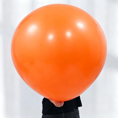 Image of KALOR Orange Giant 36 Inch 9pcs Large Latex Balloons